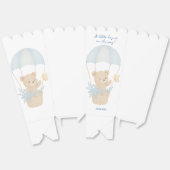 可愛いテディベアとパラシュート赤ちゃんシャワー フェイバーボックス (見開き)