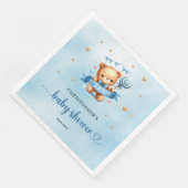 可愛いテディベアとリボンは男の子の赤ちゃんシャワー (コーナー)