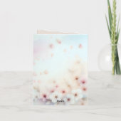 可愛いテディベアのフラットアナウンスメントカード 案内状 (裏面)