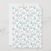 可愛いテディベアの誕生日招待状1日。 招待状 (裏面)