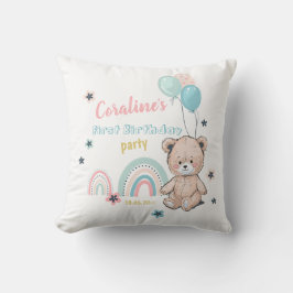 可愛いテディベアの誕生装飾用クッション クッション
