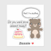 可愛いテディベアキッズおもしろいジョーク シール (シート)