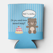 可愛いテディベアキッズおもしろいジョーク 缶クーラー (正面)