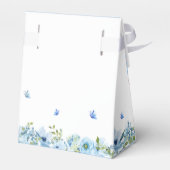 可愛いテディベアブルーバルーン男の子赤ちゃんシャワー フェイバーボックス (裏面サイド)