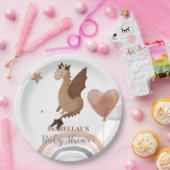 可愛いテディベアーアフリカ系アメリカ人の男の子のベビーシャワー ペーパープレート (パーティー)