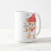 可愛いテディベアーメリークリスマス コーヒーマグカップ (正面右)