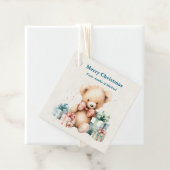 可愛いテディベアーメリークリスマス フェイバータグ (インサイチュ)