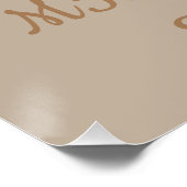 可愛いテディベア付きウェルカムベビーシャワーサイン ポスター (コーナー)