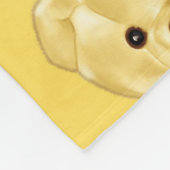 可愛いテディベア保持ハート – かわいらしいぬいぐるみ フリースブランケット (角)