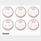 可愛いテディベア懐かしい双子の赤ちゃんシャワー ラウンドシール (シート)