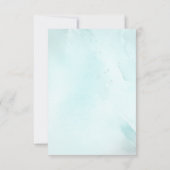 可愛いテディベア男の子ベイビーシャワーありがとう サンキューカード (裏面)