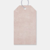 可愛いテディベア運の赤いハートありがとう ギフトタグ (裏面)