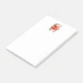 可愛いテディベア運の赤いハート ポストイット (アングル)