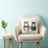 可愛いテディベア45thサファ結婚イア記念日 クッション (椅子)