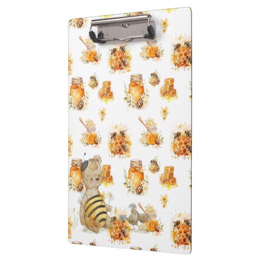 可愛いテディベア クリップボード (左)