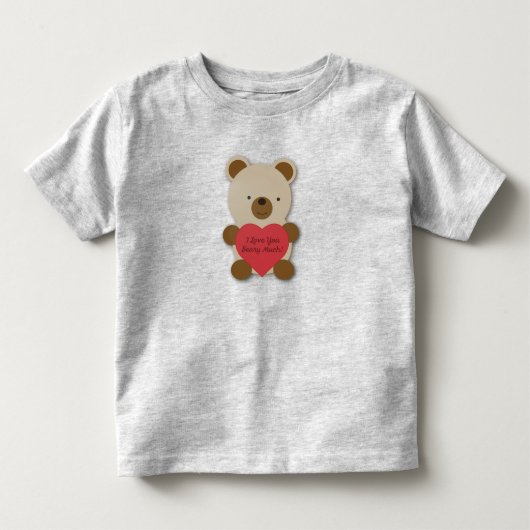 可愛いテディベア トドラーTシャツ (正面)