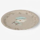 可愛いテディベア ペーパープレート (アングル)