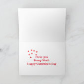 可愛いテディベア「愛する」バレンタインデーのカード シーズンカード (内部)