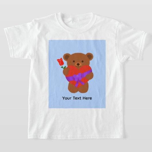 可愛いテディベア#1 Tシャツ (レイダウン)