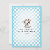 可愛いテディ最高のベアゲームカードを知っている 招待状 (裏面)