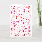 可愛いテディ親愛ー名オンハートバルーンバレンタイン シーズンカード (裏面)