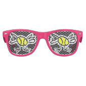 可愛いテニスのパーティーシェード女の子の誕生日パーティー キッズサングラス (正面)