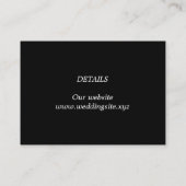 可愛いテニス結婚テーマのエンクロージャカードテンプレート エンクロージャーカード (裏面)