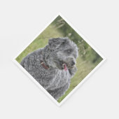 可愛いテリア犬 スタンダードランチョンナプキン (角)