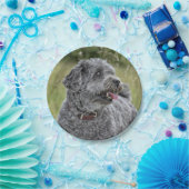 可愛いテリア犬 ペーパープレート (パーティー)