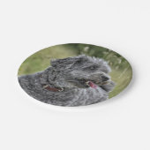 可愛いテリア犬 ペーパープレート (アングル)