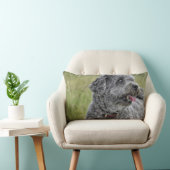 可愛いテリア犬 ランバークッション (椅子)