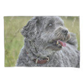 可愛いテリア犬 枕カバー (正面)