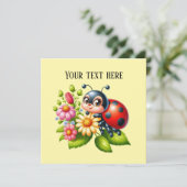 可愛いテンジウムシ愛好家の昆虫 招待状 (スタンド正面)