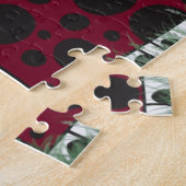 可愛いテントウムシとヤドリギ ジグソーパズル (側面)