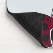 可愛いテントウムシとヤドリギ マウスパッド (コーナー)