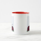 可愛いテントウムシとヤドリギ マグカップ (中央)