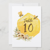 可愛いテーブル手頃の結婚番号へ 招待状 (裏面)