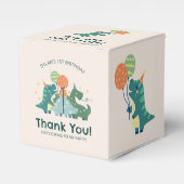 可愛いディノミート恐竜誕生日ありがとう フェイバーボックス (正面サイド)