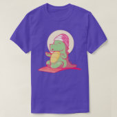 可愛いディノヨガマットフレキシビリティおもしろいヨガメディ Tシャツ (デザイン正面)