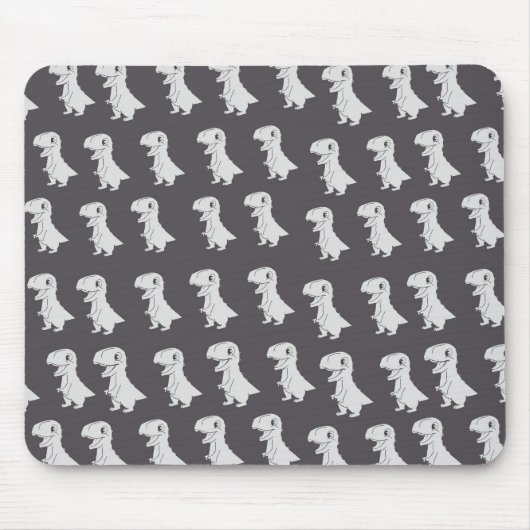 可愛いディノ柄 マウスパッド (正面)