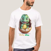 可愛いディノ Tシャツ (正面)