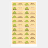 可愛いディメトロドン恐竜のパーソナライズされた漫画 ラベル (シート)