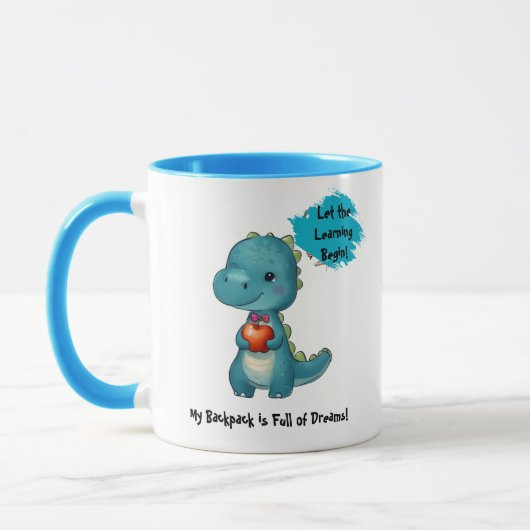 可愛いディーノバックパックステッ子供へカー マグカップ (左)