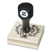 可愛いデイジーカスタムフローラ自分の文字を追加 ラバースタンプ (スタンプ)