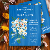 可愛いデイジーブーケ色彩の鮮やか手カスタムベビーシャワー 招待状