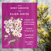 可愛いデイジーブーケ色彩の鮮やか手カスタムベビーシャワー 招待状