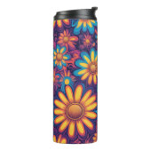 可愛いデイジー花植物文様ガーリー学校 タンブラー (回転左)