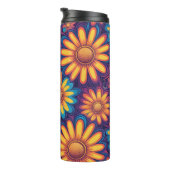 可愛いデイジー花植物文様ガーリー学校 タンブラー (回転右)