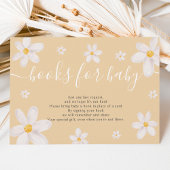 可愛いデイジー花金ゴールド水彩絵本ベビー 招待状