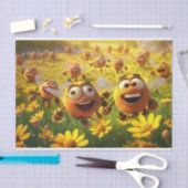 可愛いデカップキッズビー愛好家 薄葉紙 (クラフト)